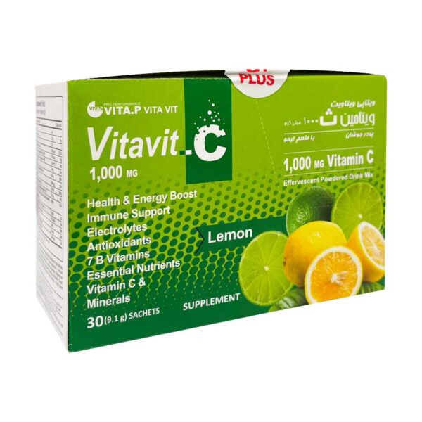 Vitap Vitamin C 1000 Mg 30 Sachets lemon jalinoos e1725455208374